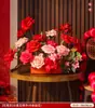 Decoração de Casamento Arranjo Floral para Sala de Estar, Quarto, Mesa de Cabeceira, Flores Artificiais, Decoração de Buquê de Mesa para Quarto de Casamento, Enfeites para Mesa de Assinaturas