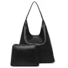 Bolsa de Gran Capacidad para Mujer Otoño e Invierno Versátil Bolso Cubo de Hombro Bolso Elegante Texturizado para Mujer Bolso Tote de Clase para Viajes