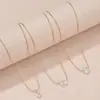 Acero de Titanio Elegante Lujo Ligero Chapado en Oro Exquisita Cadena para Clavícula de Moda Tendencia No Descolorante para Mujeres Fábrica