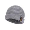 Gorro de Melón Tejido Cálido de Invierno para Exteriores Ciclismo Protección contra el Frío Protección para los Oídos Gorro de Tejer Versátil Simple para Hombre Gorro de Lana