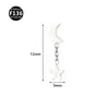 Novo piercing lábio unha 0,9 dentes F136 liga de titânio lua raio cone piercing lábio piercing orelha tragus zircônia 5A