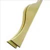 Fábrica de origem customizada grade curva em formato de onda tubo quadrado de alumínio para design de interiores tetos suspensos com acabamento em imitação de madeira