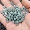 Contas Redondas Azul Água Jade Sintético Contas Soltas Jade Sintético Contas Redondas Vidro Ciano Óleo Pulseira Colar Acessórios de Joias Contas