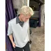 Novas Blusas da Moda Masculina 2026, Camisetas de Verão, Estilo Coreano Slim Fit, Modernas e Versáteis, Camisas Polo com Gola e Manga Curta