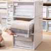 Cajón de Almacenamiento Transparente Engrosado Caja de Almacenamiento Organizador de Juguetes Caja de Almacenamiento Tipo Cajón Caja de Almacenamiento de Plástico para Ropa