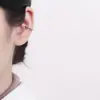 Clip para oreja con forma de C para mujer, plata de ley 925, nuevo estilo coreano, diseño personalizado, clip para oreja, joyería de oreja simple y a la moda, temperamento Ins