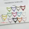 Anillo de resorte de pintura de color con rotación universal, llavero de amor de conejo y gato de color caramelo, accesorios de joyería DIY