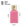 Botella de Perfume de Vidrio Flocado Personalizada 50ml Botella de Relleno de Perfume a Presión Botella de Perfume Transparente Botella Vacía con Spray de Presión