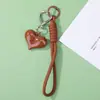 Cordão Estilo Ins com Fivela de Coração Retrô e Pulseira de Pulso com Laço Brilhante, Chaveiro Inspirado na Atmosfera de Chocolate