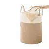 Cesta de Roupas Sujas de Corda de Algodão Transfronteiriça Tecida Portátil Balde de Armazenamento Cesta de Armazenamento Brinquedo Cesta de Armazenamento Familiar Armazenamento Dropshipping