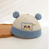 Chapéu de bebê para primavera e outono, boné estilo duckbill, chapéu de sol para recém-nascidos para meninos e meninas, touca de bebê respirável