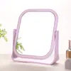 Espejo de Escritorio de Doble Cara Espejo Giratorio de Escritorio para Dormitorio Espejo de Maquillaje para Estudiantes Espejo de Tocador Portátil de Princesa