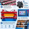 Máquina Prensadora de Tejas de Acero Color de Doble Capa, Equipo Grande para Tejas de Acero Color con Forma por Doblado en Frío, Máquina Prensadora de Tejas con Patrón de Ola de Agua