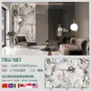 Material de losa de roca brillante de 1200x2700 mm de Foshan, Guangdong, para sala de estar, gabinete lateral de cocina, mesa de comedor, ventana de mirador y encimera de isla