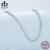 Evelle Moda Comutador diy Corrente Base Colar Joker Prata Esterlina S925 Banhado a Platina Joias Atacado Mulheres