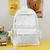 Mochila Energética con Estampado de Estrellas Delicado y Colorido para Niñas Estudiantes de Secundaria Estilo Coreano Juvenil Estudiantes de Primaria Mochila de Doble Hombro