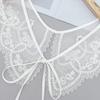 Comercio electrónico transfronterizo para bordado de hilo de algodón para niños, nueva ropa exterior a juego con falda, chal pequeño decorativo, cuello falso