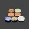 Comercio exterior al por mayor cristal natural piedra de siete colores talla de piedra adornos de chakra de yoga joyería de moda atmosférica accesorios de bricolaje