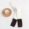 Leggings para Niñas Otoño e Invierno Ropa Exterior Rayas Verticales Pantalones Grises para Niños con Forro Polar Engrosados Costuras Falsas Mallas de Contraste