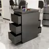 Carro de Herramientas para Salón de Belleza Gabinete de Almacenamiento Móvil con Cajones Gabinete de Herramientas para Barbería Peluquería Acero Inoxidable