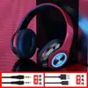 Fone de Ouvido Bluetooth Luminous Sem Fio Headset Bluetooth 5.0 Cartão Dobrável Subwoofer B39