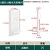 Soporte de Estante Tres en Uno Minimalista para Armario y Gabinete, Soporte de Estante Móvil, Conector de Muebles, Soporte de Estante de Plástico Invisible