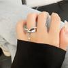 Pulsera con lazo para el cabello, de lujo y ligera, con diseño de mariposa de perla y anillo ajustable