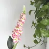 Flor de Delfinio Artificial para Arreglos Florales de Salón de Bodas y Hotel, Flor de Delfinio Artificial Personalizada