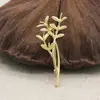 Estilo coreano diy acessórios puro cobre pau pérola broche corsage bróque vintage acessórios artesanais