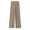 Pantalones de Pierna Ancha para Mujer 2026 Otoño e Invierno 100% Cachemira Pura Caída Cálidos de Longitud Completa Adelgazantes Versátiles Estilo Europeo y Americano