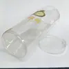 Contenedor grande de PVC para arándanos, cilindro transparente de plástico PET de grado alimenticio, barril redondo de embalaje de conservación de arándanos al por mayor