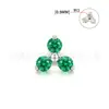 Aretes de Titanio F136 de Alto Pulido Super Brillantes, Tres Piezas, Aretes para Labio, Aretes para Ceja, Aretes para Lengua, Joyería para Piercings, Fábrica, Venta al por Mayor
