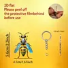 Llavero de Serie de Girasol y Abeja Lindo y Divertido de Amazon Transfronterizo Colgante de Mochila de Margarita Acrílica 2D