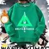 Ação de Jogo Delta Weilong Roupa Periférica Moletom Infantil com Lã Estilo Outono e Inverno Jaqueta Unissex para Estudante Roupa Infantil