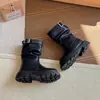 Botas para Niñas Estilo Otoño 2026 Nuevas Retro Niña Pequeña Botas Caídas de Media Caña Botas de Princesa Caballero Botas Martin para Niños