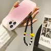 Novo Cordão Doce Estilo Transfronteiriço para Celular com Design Fresco de Contas, Corrente de Celular Personalizada, Acessório Portátil para Câmera CCD