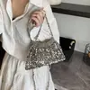 Bolso de noche moderno con lentejuelas para mujer, versión coreana, diseño estilo ins, bolso de hombro de nicho, bolso cruzado mini elegante con cadena