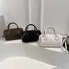 Bolso de Hombro de Lana Moda Estilo Coreano Tendencia 2025 Invierno Nuevo Nicho Simple Cruzado Bolso Almohada para Viajar