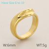 Anillo de Acero de Titanio Irregular con Superficie Brillante Arrugada de Viento Frío Ins para Mujer, Sensación de Alta Gama, Chapado en Oro de 18k, Joyería para Mujer