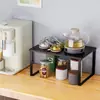 Prateleira de Armazenamento de Temperos para Cozinha, Organizador de Mesa Multifuncional, Armário de Bancada, Suporte de Utensílios de Cozinha em Camadas e Empilhável