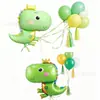 Globos de Cumpleaños Globos de Animales Globos de Papel de Aluminio de Dinosaurio Decoraciones para Fiestas Temáticas Montaje de Decoración de Cumpleaños Infantil