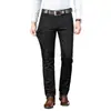 Pantalones Casuales de Negocios de Tencel para Hombre, Pantalones Elásticos de Cintura Alta para Hombre de Otoño e Invierno, Pantalones Largos Sueltos de Pierna Recta para Hombres de Mediana Edad 6706