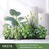Paisagismo com Plantas Verdes Simulação Floreira Divisória de Piso Arte Floral de Chão Paisagem de Plantas Combinação de Floreira Flor Artificial em Vaso Bonsai Decoração
