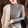Ny8621 Suéter de Punto de Cuello Alto para Bienestar Ropa Interior de Punto para Mujer Otoño e Invierno Nuevo Estilo Top con Cuello de Pelo