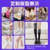 Calcetines Zhuji Calcetines de Media Pantorrilla para Mujer Bordado con Patrón Personalizado Calcetines de Algodón Color Macarrón para Mujer Fábrica de Origen Amazon Transfronterizo