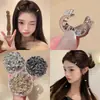 Pinza Metálica Redonda con Pedrería del Mismo Estilo de Yu Shuxin para Flequillo, Pinza Lateral Pequeña para Mujer, Accesorio para el Cabello