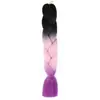 Trenzas Coloridas de Fibra Sintética Africana, Pelucas Degradadas, Cabello Trenzado, Extensiones de Rastas