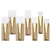 Pincel de Máscara Curto Dourado com Cabeça de Silicone Macia, Pincel de Maquiagem Especializado para Aplicar Máscaras de Argila, Aplicador de Máscara com Cerdas Macias, Colher