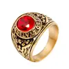 Anillo de Acero Inoxidable Europeo y Americano Águila Diamante Multicolor Acero de Titanio Vintage Privado Americano