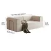 Sofá-cama de tecido dobrável e removível, lavável, de uso duplo, compactado a vácuo, para a sala de estar, modular, adequado para dormir e relaxar, sofá reto Teddy